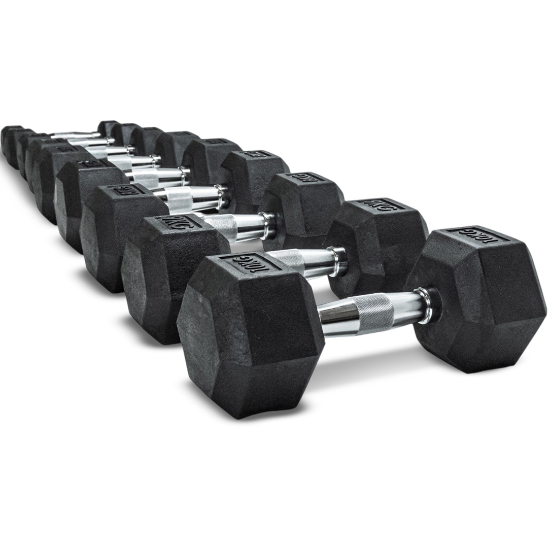KIT DUMBBELL HEX 12 A 20KG