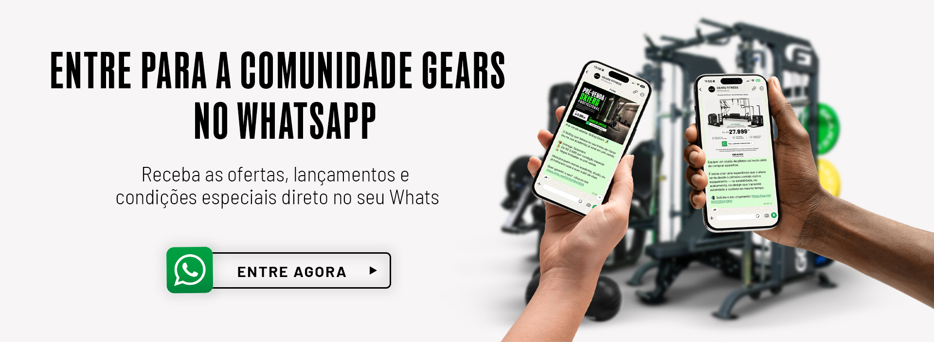 Banner comunidade do whatsapp